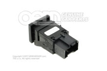 Tlačidlo výstražných svetiel saténové čierno-biele (1)