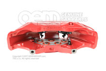 Audi RSQ8 červený strmeň bez brzdových doštičiek pre vozidlá s keramickými brzdovými doštičkami rozmer 440x40mm vľavo (2)