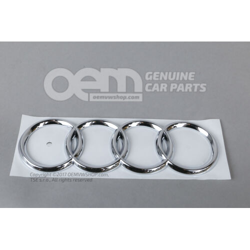 Znak AUDI chróm