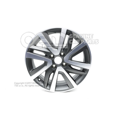 Hliníkový disk sivá 12S6010257DF