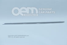 Chrómované tesnenie clony okna