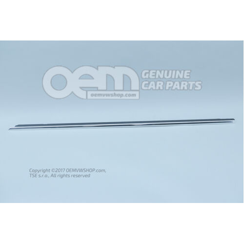 Chrómované tesnenie clony okna