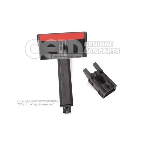 Rukoväť na nastavenie operadla saténovo čierna 7E5885639C9B9