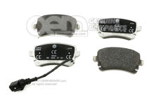 1 sada: brzdové doštičky s indikátorom opotrebovania kotúčovej brzdy 7H0698451E 1 sada: brzdové doštičky s indikátorom opotrebovania kotúčovej brzdy 7H0698451E