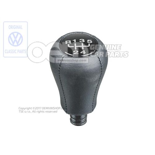 Hlavica radiacej páky (koža) čierna