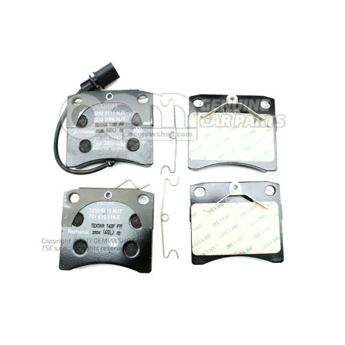 1 súprava brzd. obložení s indikáciou opotreb. pre kotúč. brzdu