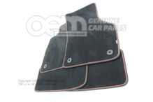 1 sada podložiek pod nohy čierna / čierna / koralová (1)