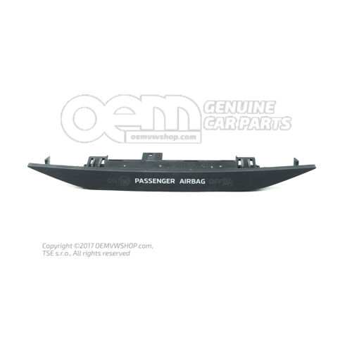 Kontrolka pre deak- tiváciu airbagu spolujazdca saténovo čierna/biela 654919234WHS