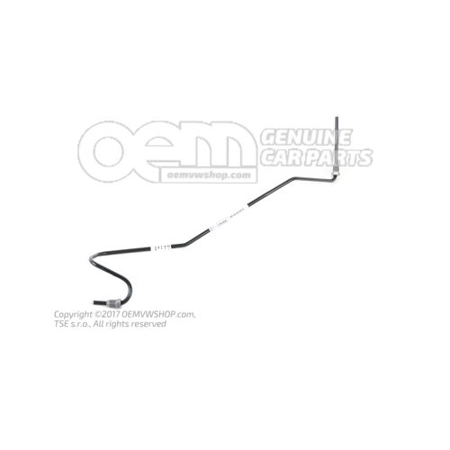 Brzd. potrubie od brzd. hadice k brzdovému valčeku kolesa