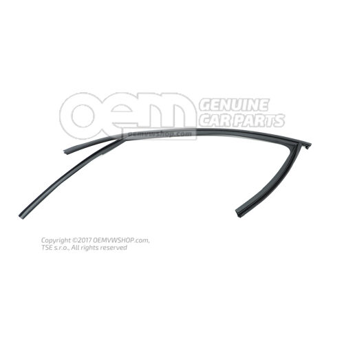 Vodidlo posuvného okna čierne