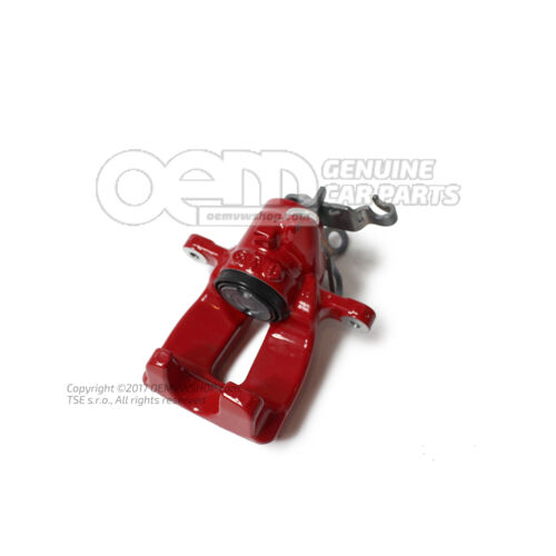 5F0615424 SEAT Leon / Volkswagen Golf/Variant/4motion / Škoda Octavia červený kryt brzdového strmeňa bez brzdových doštičiek rozmer 310x22mm zadný pravý