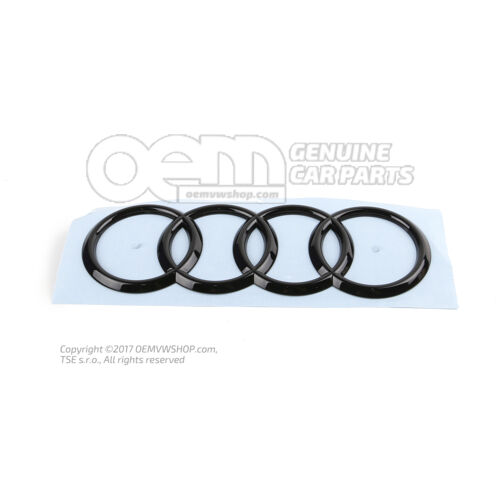 Znak AUDI čierna-lesklá 4S7853742DT94