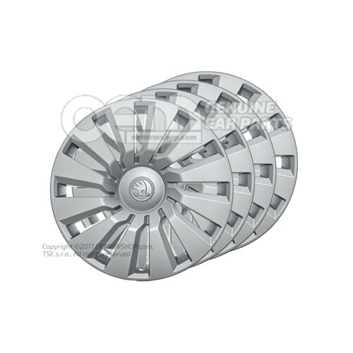 1 súprava ozd. krytov kolesa