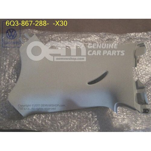 Obloženie C stĺpika perlovo šedá