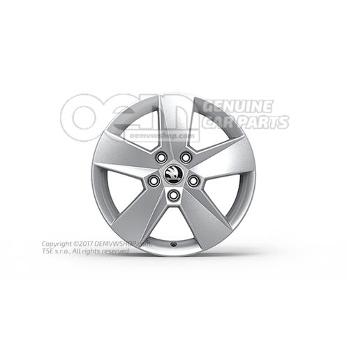 Hliníkový ráfik diamantové striebro