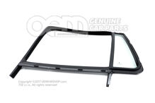 Sklo dverí pevné s tesnením