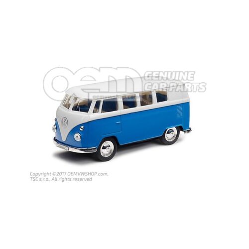 211087511A Toy car, T1, blue/white, with pull-back function