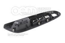 Škrupina rukoväte, horná časť titánová čierna (2)