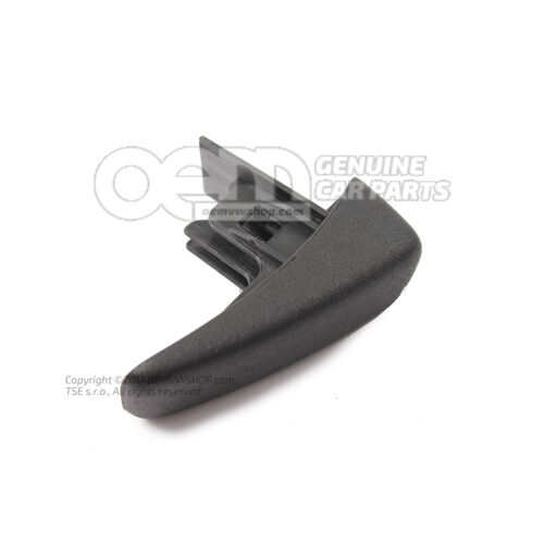 Rukoväť na uvoľnenie operadla saténová čierna