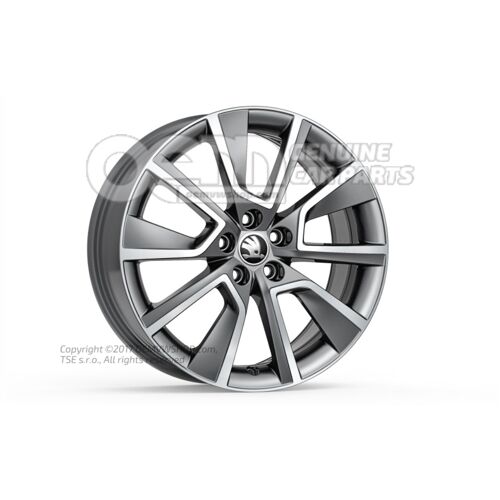 Hliníkový ráfik antracitová metalíza (sivá)