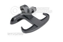 Úchyt tašky v háku na pripevnenie batožinového priestoru saténový čierny / duša (1)