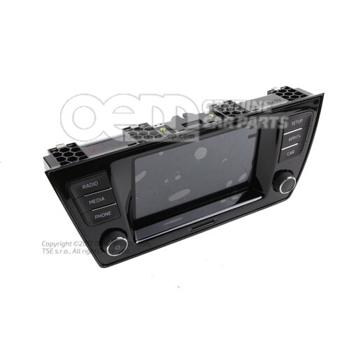 Autorádio saténová čierna/chróm. lesklá 6V0035871HIZY