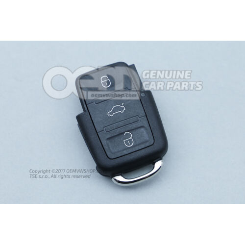 Vysielacia jednotka s LED funkčným displejom pre diaľkovo ovládané centrálne zamykanie (obdĺžnikové ke