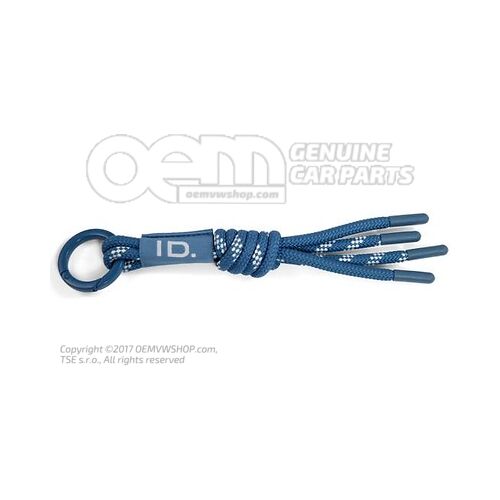 11A087013  287 Key tag, Blue, recycled polyester, ID. Collection