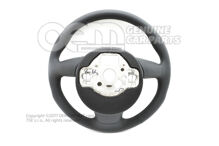 Multifunkčné. športový volant (kožený perforovaný) športový volant duša (čierny) / tit (1)