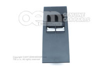 Škrupina rukoväte, horná časť saténová čierna