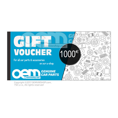 oemVWshop Darčeková karta - 100 €