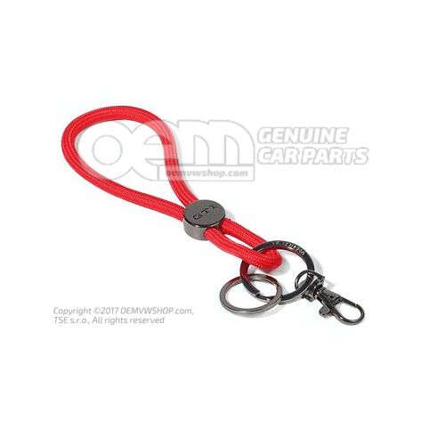 3A4087010A Key tag, Red/Gun Metal, GTI Collection