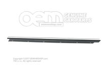 Chrómované tesnenie clony okna