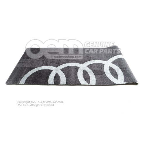 85E087703 Garage carpet With "Audi rings" logo