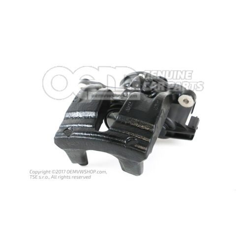 4M0615403F QB7 Audi e-tron/Q7/Q8/Q8 e-tron čierna Puzdro brzdového strmeňa so servomotorom, plnené a prepláchnuté bez brzdových doštičiek rozmer 350x28 mm zadné ľavé