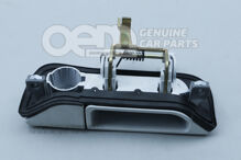 Vonkajšia kľučka dverí, čierna bez kľučky cylindrickej vložky zámku, základný náter (2)