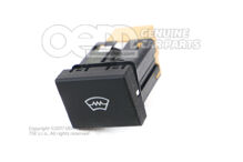 Tlačítko pre vyhrievanie čelného skla saténové čierno-biele