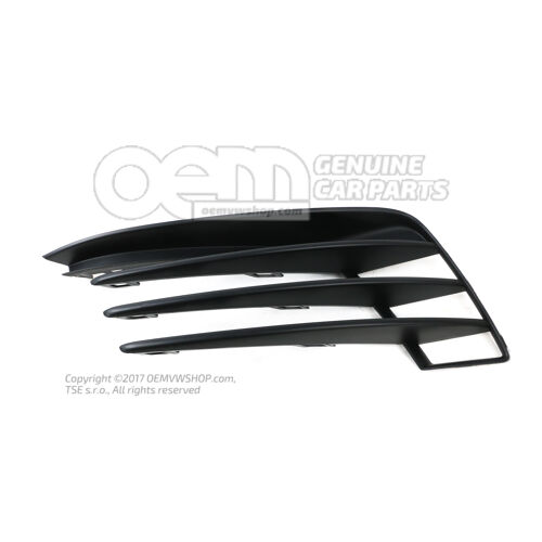 Vodiaca mriežka vzduchu saténová čierna