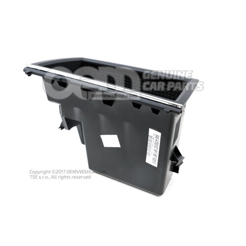 Úložný box saténový čierny / vysoko chrómovaný Seat Leon 5F