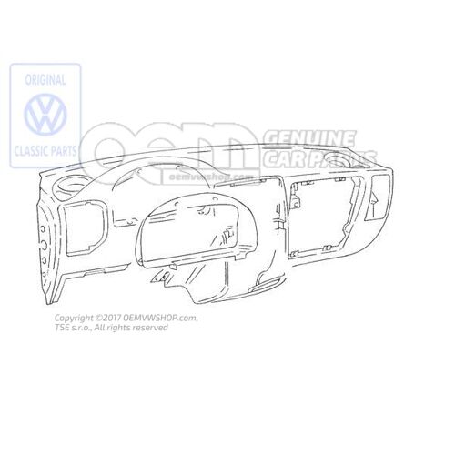 Dashboard mistral (sivý) Volkswagen Polo Hatchback 6N