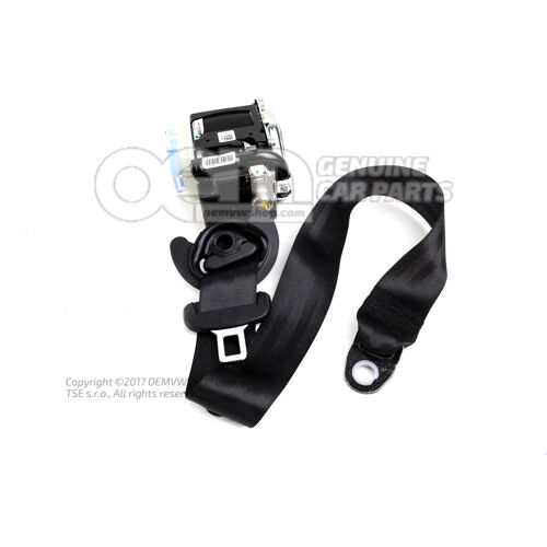 Trojbodové automatické sedadlo čierne Audi Q5 80