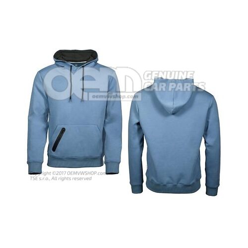 11A084130D 287 Hooded sweatshirt, XL, men's, Blue, ID. Collection