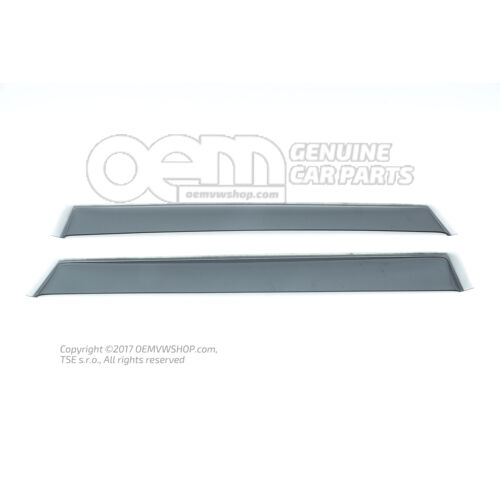 Deflektor vetra dverí sivý čierny