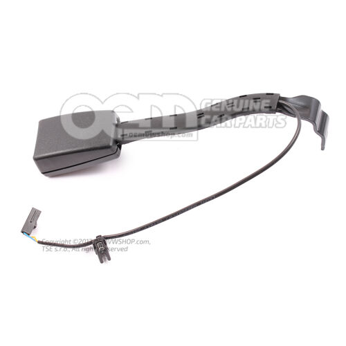 Západka na opasok saténová čierna / červená