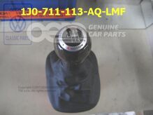 Hlavica rýchl. páky (drevo) s obloženie rýchl. páky (koža) čierna/myrta