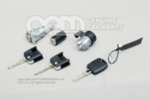 1 súpr. cylind. vložiek kľučku dverí a spínač zapaľovania 1 súpr. cylind. vložiek pre kľučku dverí, spínač zapaľ. a uzáver palivovej nádrže (2)