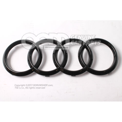 Znak AUDI čierna-lesklá 4H0853605BT94