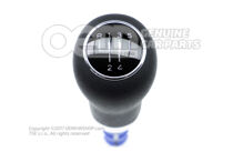 Hlavica radiacej páky (koženka) soul (čierna) Audi A2 8Z